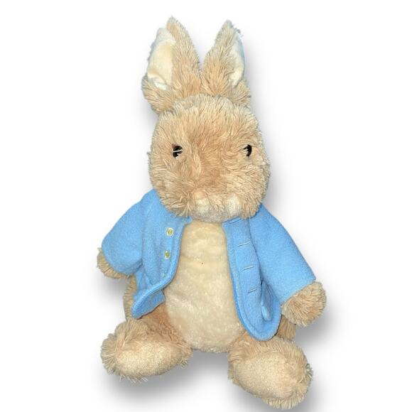 Gund Plush Beatrix Potter & Peter Rabbit Bunny Jacket Nursery Easter 12" Lot x2 - Picture 3 of 12